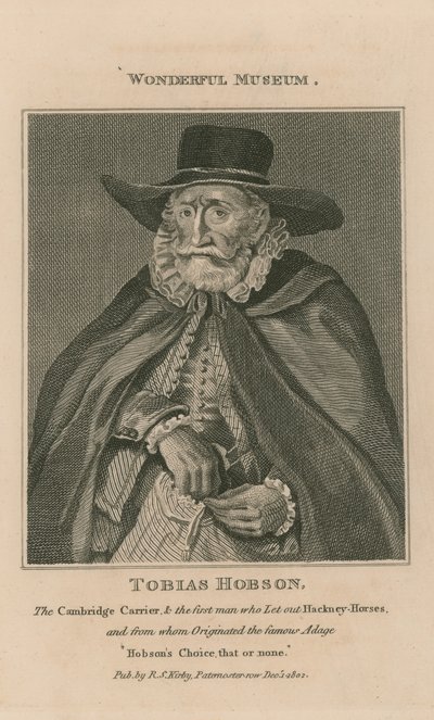 Portrait de Tobias Hobson - English School
