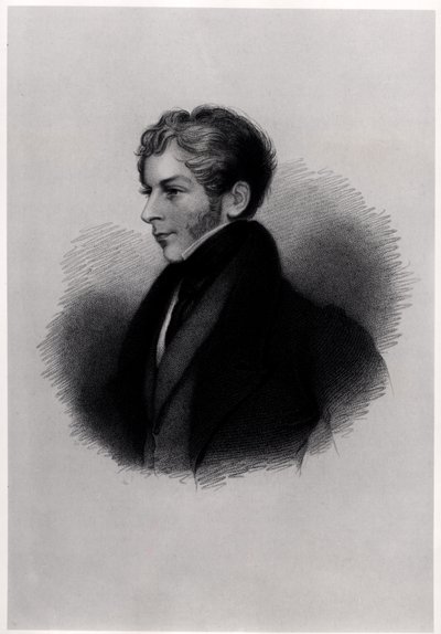 Portrait du comte de Clare, des Illustrations de la Vie et des Œuvres de Lord Byron, Volume II, par E.F.Fuden, 1833-34 - English School
