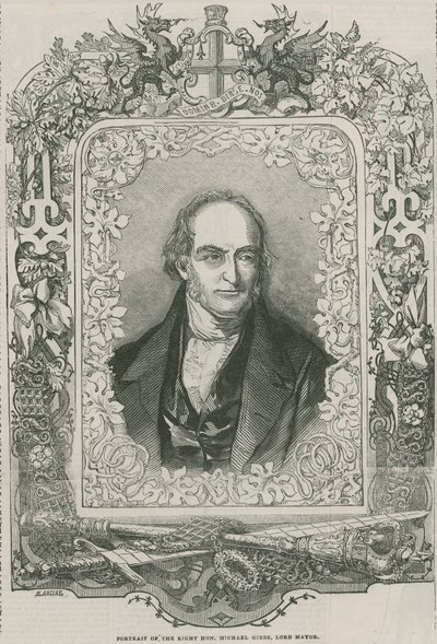 Portrait du Très Honorable Michael Gibbs, Lord Maire - English School