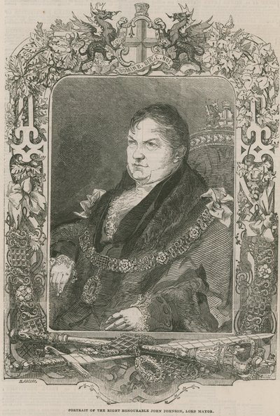 Portrait du Très Honorable John Johnson, Lord Maire - English School