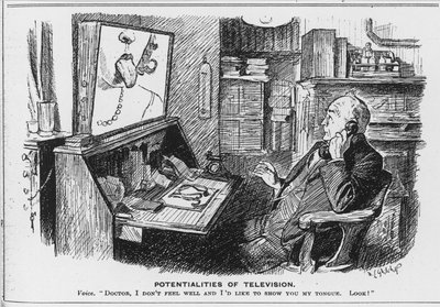 Potentialités de la télévision, dessin animé du magazine Punch - English School
