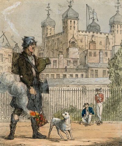 Pots et bouilloires à réparer. Soufflet à réparer - English School