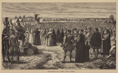 Prédication dans un champ près de Gand - English School