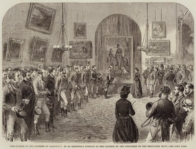 Présentation à la comtesse de Yarborough d