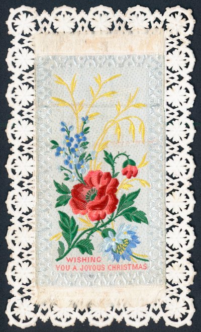 Jolies fleurs, carte de Noël - English School