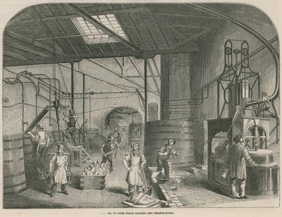 Travaux de la Prices Patent Candle Company; Maison de la vapeur et des moteurs - English School