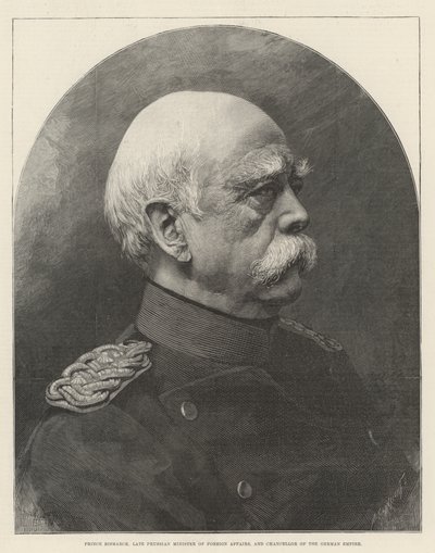 Prince Bismarck, ancien ministre prussien des Affaires étrangères et chancelier de l