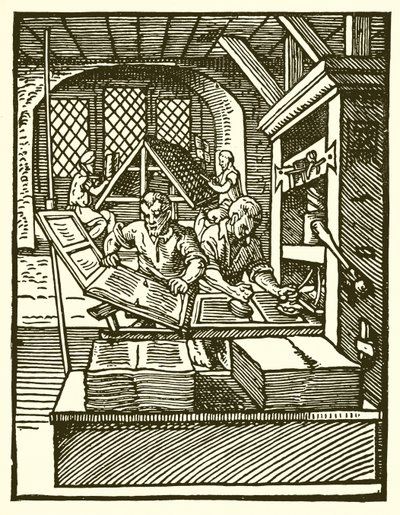 Impression au XVe siècle - English School