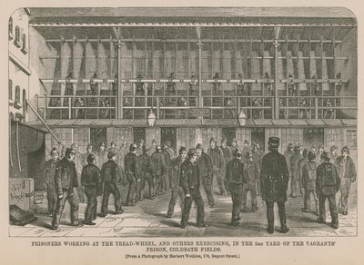 Prisonniers travaillant à la roue à aubes - English School
