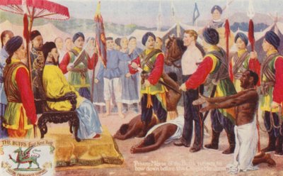 Le soldat Mayse des Buffs refuse de se prosterner devant le Mandana chinois - English School