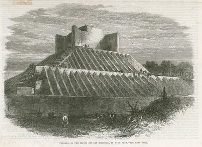 Progrès du mémorial du Prince Consort à Hyde Park - English School