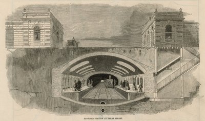 Station proposée à Baker Street - English School
