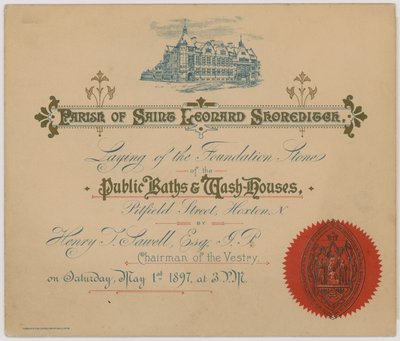 Bains publics et lavoirs, Pitfield Street, Hoxton - English School