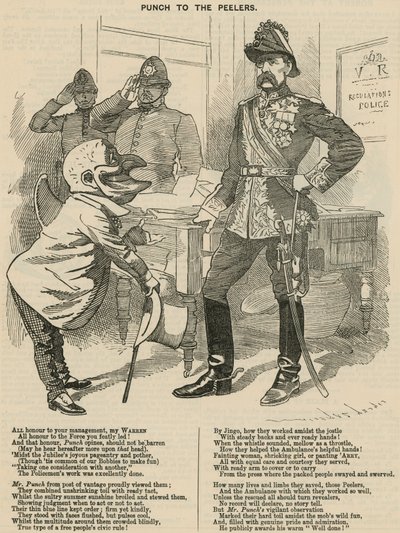 Punch aux policiers - English School