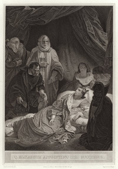 La reine Élisabeth nommant son successeur - English School