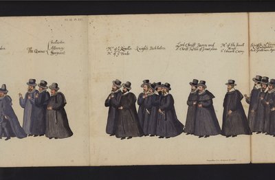 Procession funéraire de la reine Elizabeth I - English School