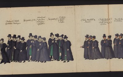 Procession funéraire de la reine Elizabeth I - English School