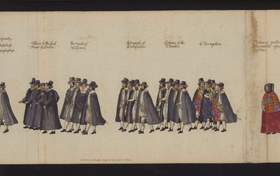 Procession funéraire de la reine Elizabeth I - English School