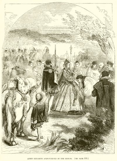 La reine Elizabeth reconnue par les évêques - English School