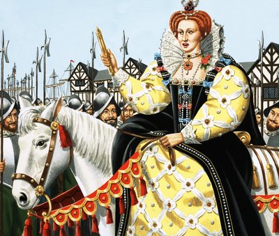 La reine Elizabeth prononçant son discours sur l