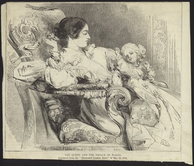 Reine Victoria et le prince de Galles - English School
