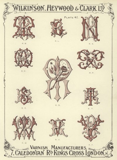 RM, RL, RN, RO, RR, RP, RS, RT, RW, RV, RY - English School