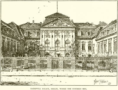 Palais Radziwill, Berlin, où le Congrès s