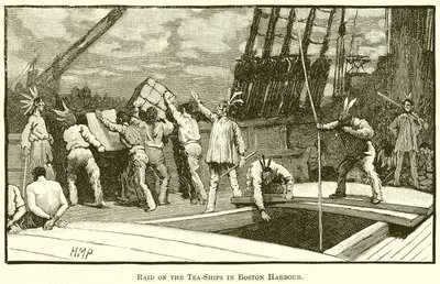 Raid sur les navires de thé dans le port de Boston - English School