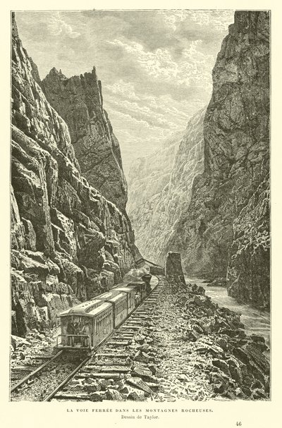 Chemin de fer dans les montagnes Rocheuses, Canada - English School