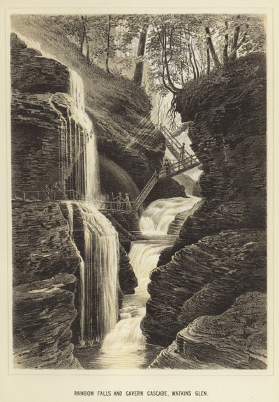 Chutes Rainbow et Cascade Cavern, Watkins Glen - English School