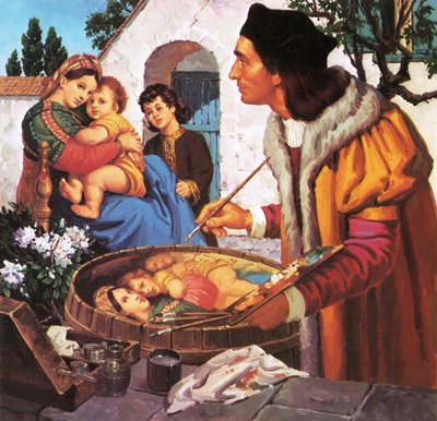 Raphaël peignant la madone et l