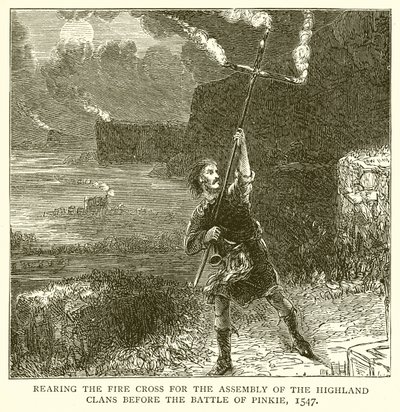 Élever la croix de feu pour l