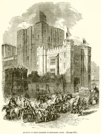 Réception de la Reine Élisabeth au Château de Kenilworth - English School