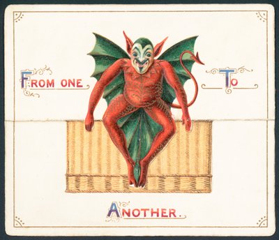 Diable rouge, Carte de Noël - English School