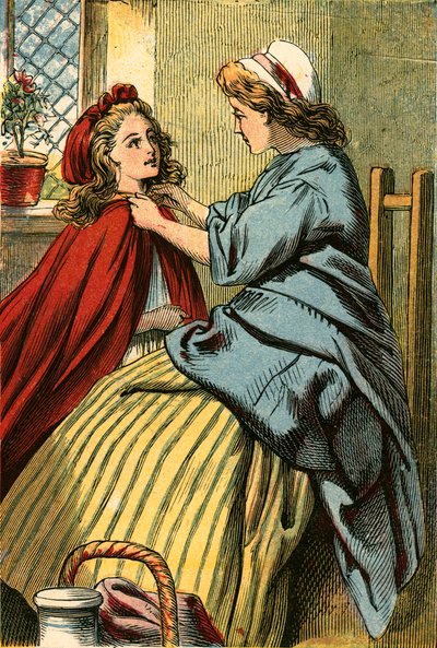 Le Petit Chaperon Rouge se préparant pour son voyage - English School