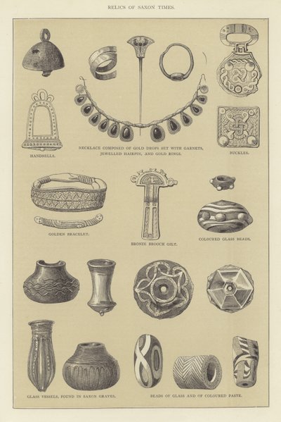 Reliques des temps saxons - English School