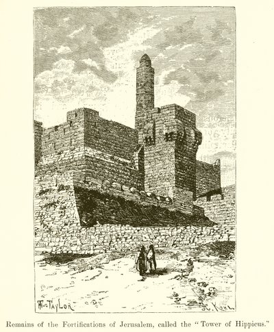 Vestiges de la fortification de Jérusalem, appelée la Tour d