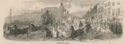 Retour à la maison après Epsom : Kennington Turnpike - English School