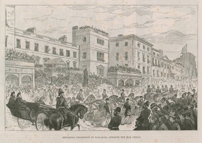 Procession de retour à Pall Mall - English School