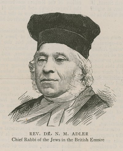 Révérend Dr N M Adler, Grand Rabbin des Juifs de l