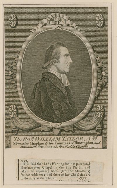 Révérend William Taylor, Chapelle de Spa Fields, Clerkenwell - English School