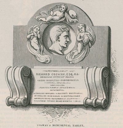 Tablette de Richard Cosway, église de Marylebone, Londres - English School
