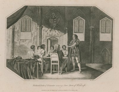 Richard duc de Gloucester accusant Jane Shore de sorcellerie - English School