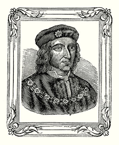 Richard III est né en 1450, couronné en 1483, tué en 1485 - English School