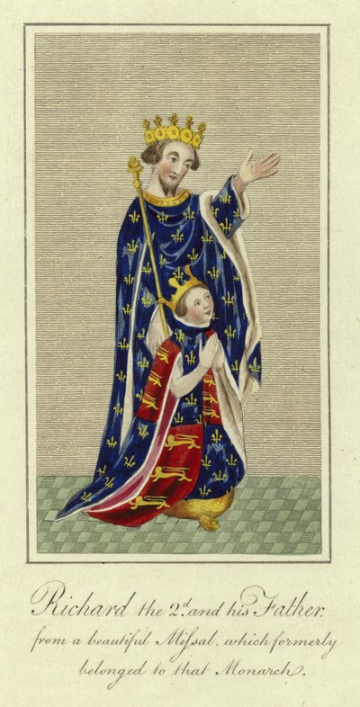 Richard II et son père - English School