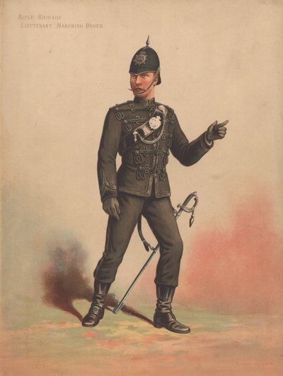 Brigade de fusiliers, Lieutenant, Tenue de marche - English School