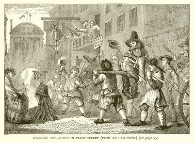 Rôtissage des croupions à Fleet Street - English School