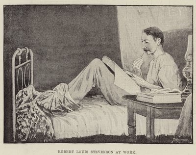 Robert Louis Stevenson au travail - English School