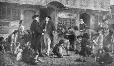 Robert Raikes, fondateur des écoles du dimanche, et la maison où la première école du dimanche a eu lieu - English School