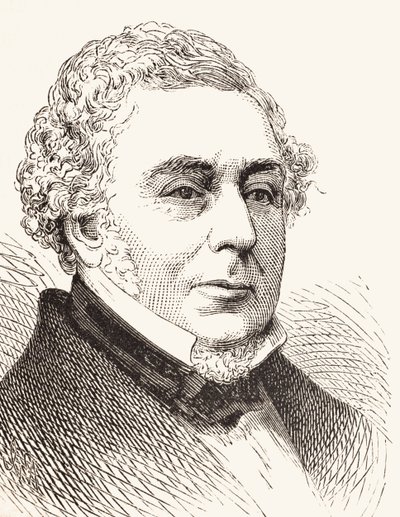 Robert Stephenson, extrait de The National and Domestic History of England par William Hickman Smith Aubrey (1858-1916) publié à Londres, vers 1890 - English School